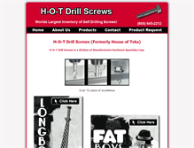 Tablet Screenshot of hotdrillscrews.com